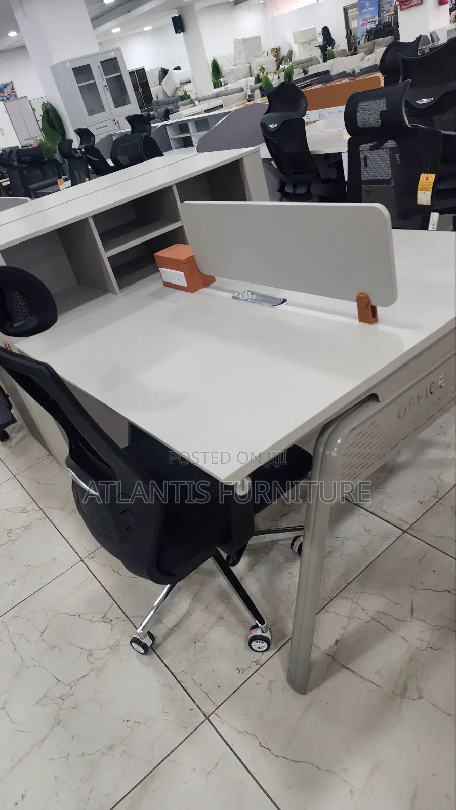 Full Wooden Workstation Four Seater
