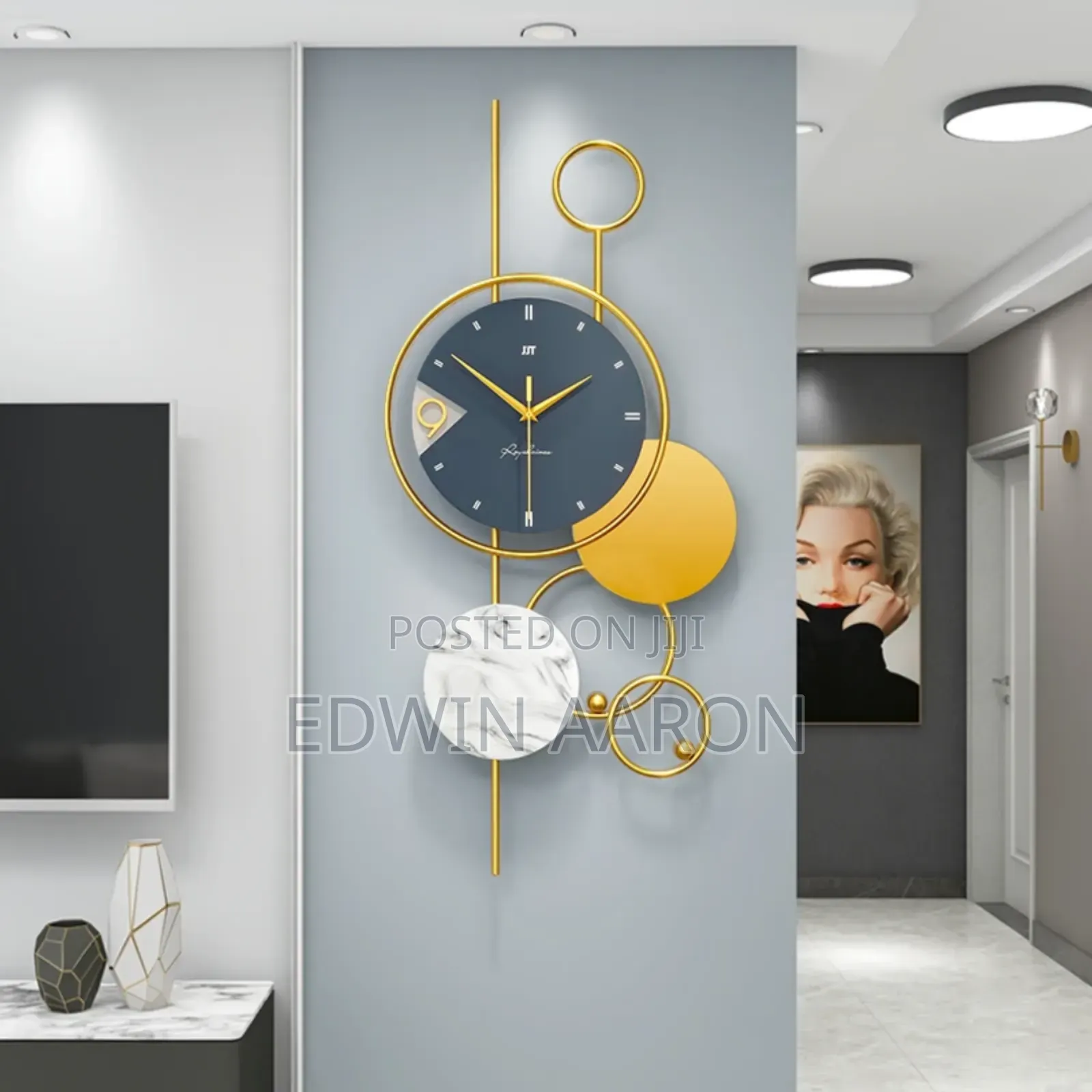 Modern Geometric Luxury Wall Clock