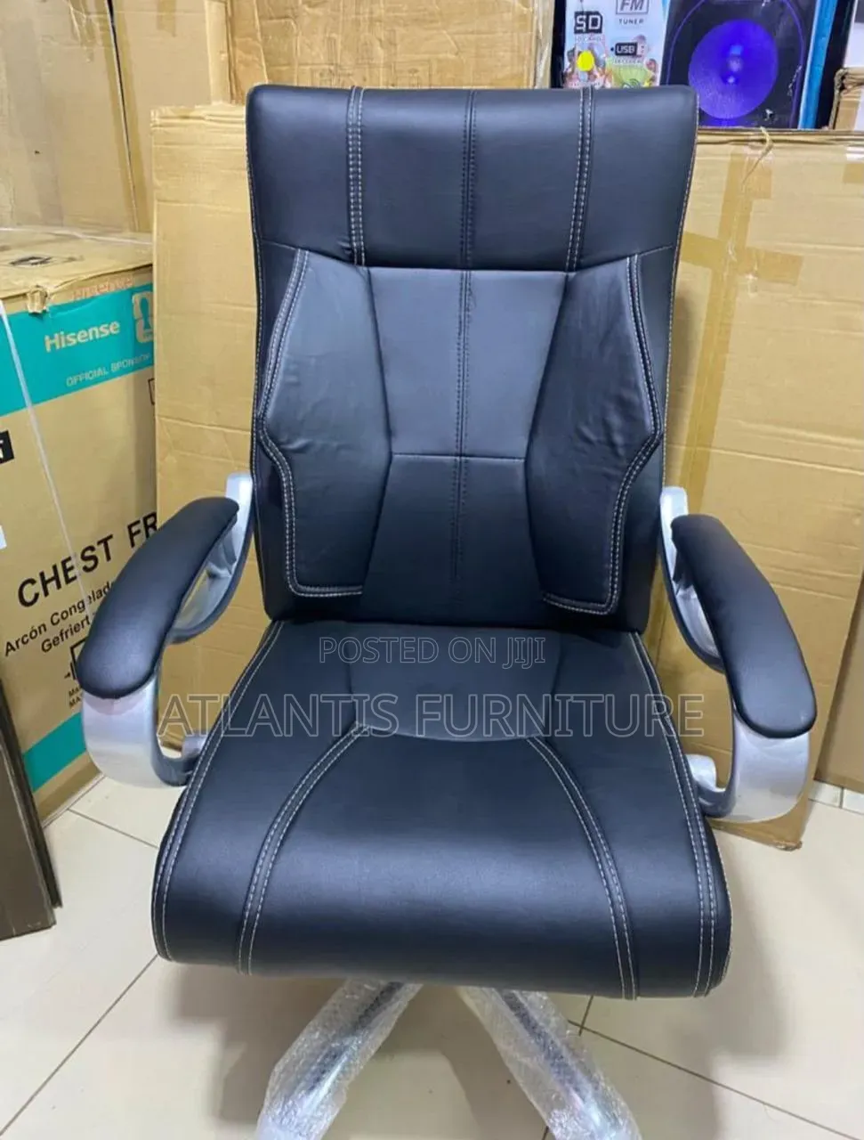 Black Sliver Office Swivel Chairs