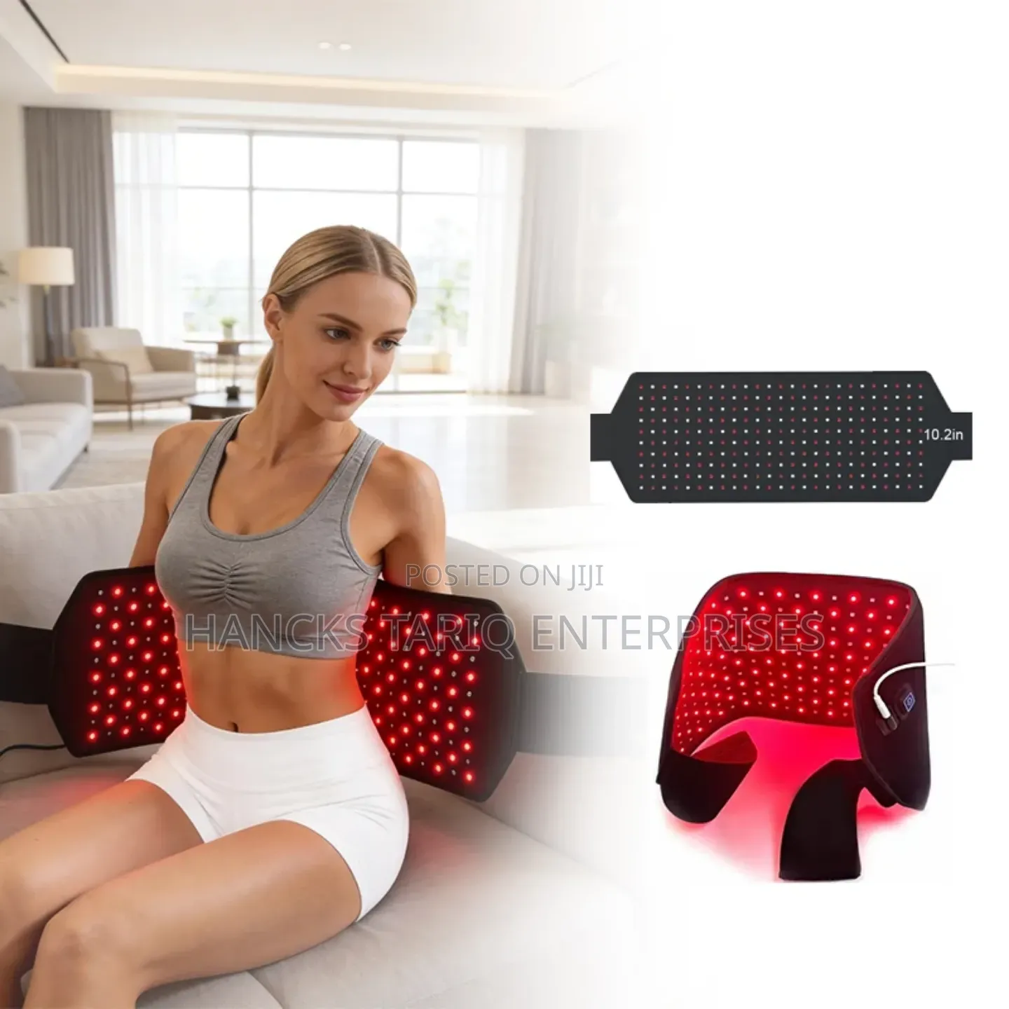 Wearable Red Light Therapy Belt for Pain Relief