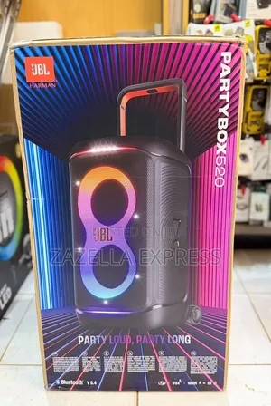 JBL Partybox 520 Portable Bluetooth Party Speaker With Ai Sound Boost,
