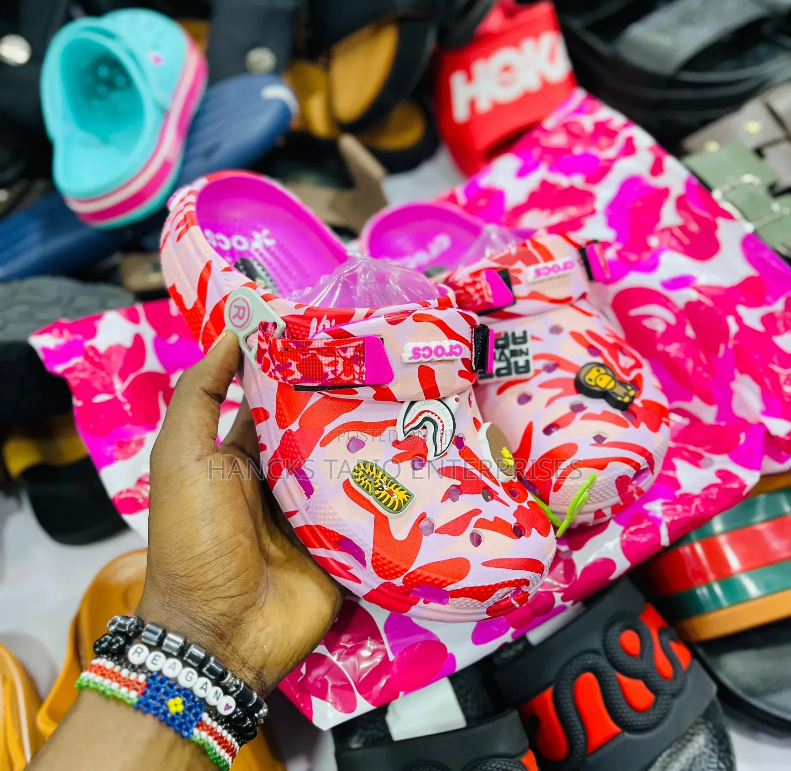 Bape X Crocs Limited Edition Camo Clogs