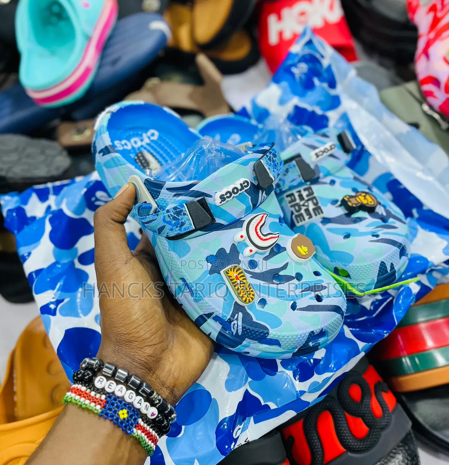 Bape X Crocs Limited Edition Camo Clogs