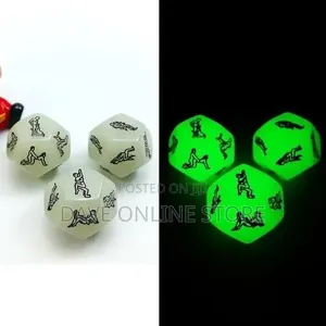 Luminous Couple Dice – Glow-in-the-Dark Fun Dice Game for Couples