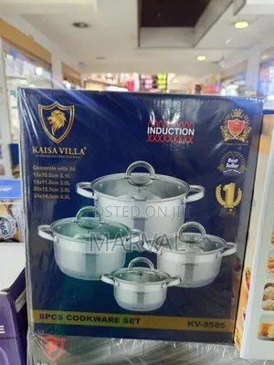 Kaisa Villa 8-Piece Stainless Steel Cookware Set