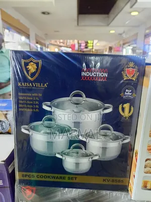 Kaisa Villa 8-Piece Stainless Steel Cookware Set