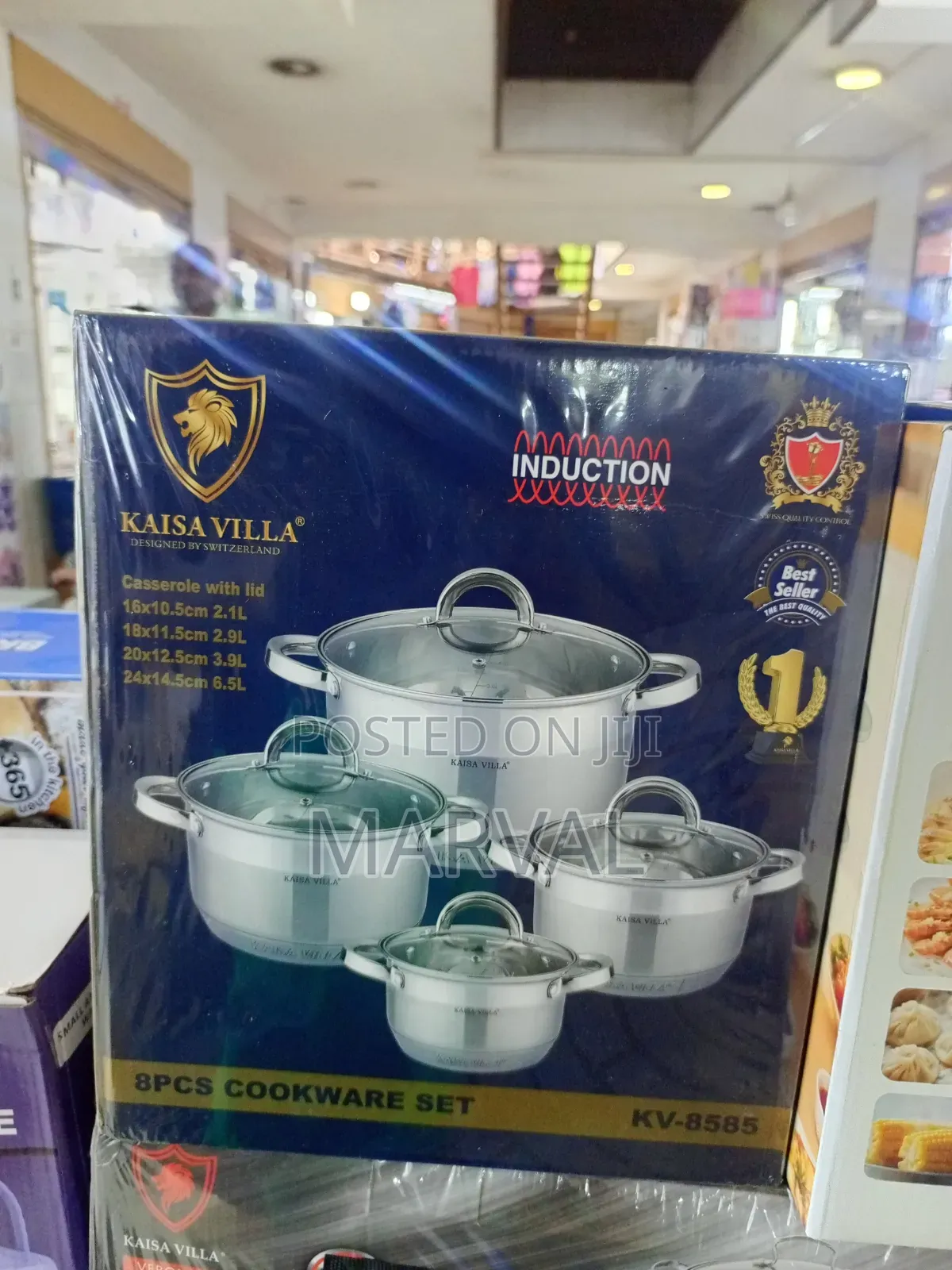 Kaisa Villa 8-Piece Stainless Steel Cookware Set