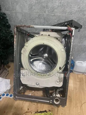 Completely Disassembled Front-Load Washing Machine