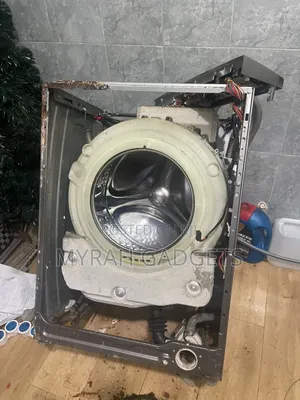 Completely Disassembled Front-Load Washing Machine