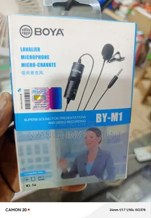 Boya by-M1 Lavalier Microphone. Wired Microphone