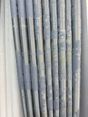 Gray and Cream Designs Curtains