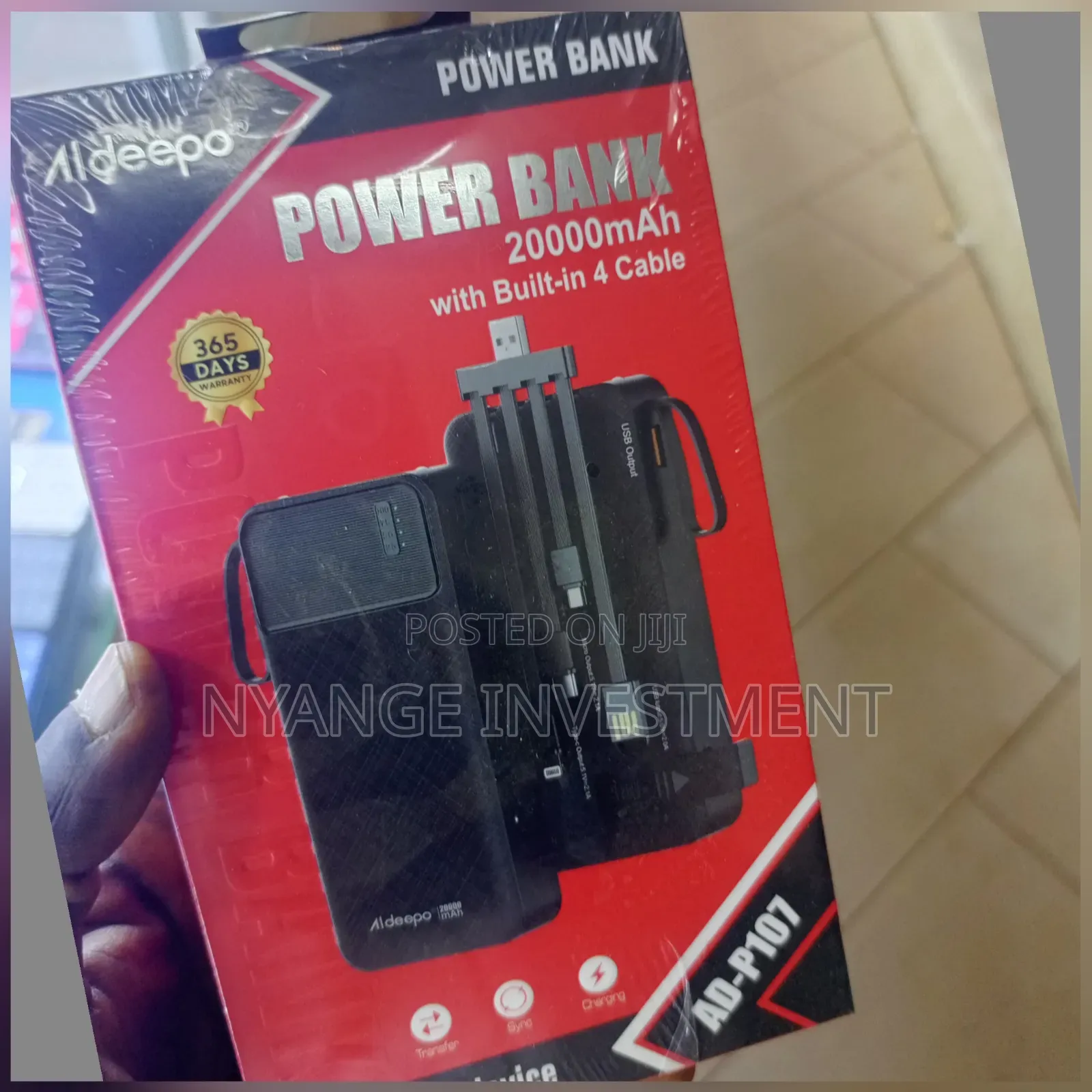 Aldeepo 20000mah Power Bank (Model Ad-P107).