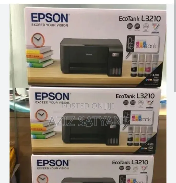 Epson Ecotank L3210 Compact 3-in-1 (Print, Scan, Copy) Inkjet Printer