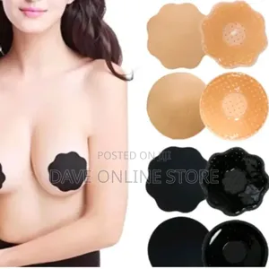 Bio-Adhesive Silicone Glue Petal Round Shapes Nipple Cover Stickers