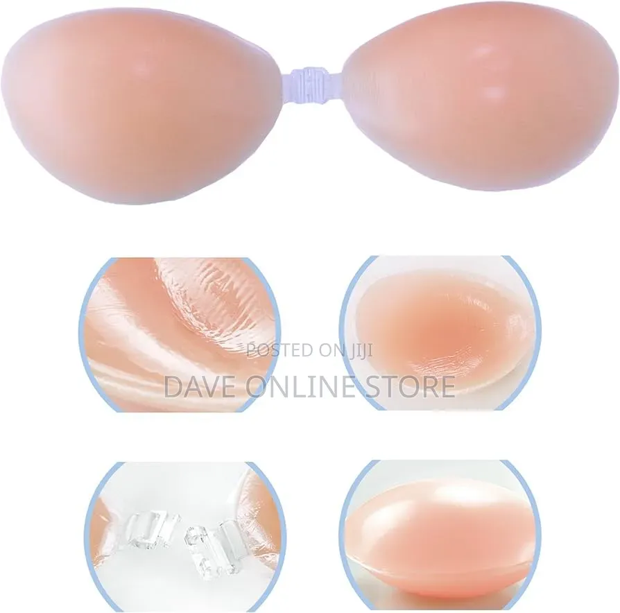 Adhesive Silicone Bra Strapless Sticky Invisible Push Up