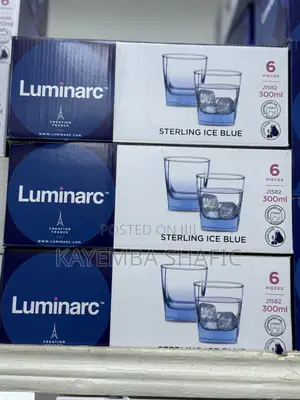 Luminarc Sterling Ice Blue Glass Tumbler Set - 12 Pieces