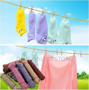 10 Meter Laundry Drying Clothesline Rope Portable Travel Nylon Cord