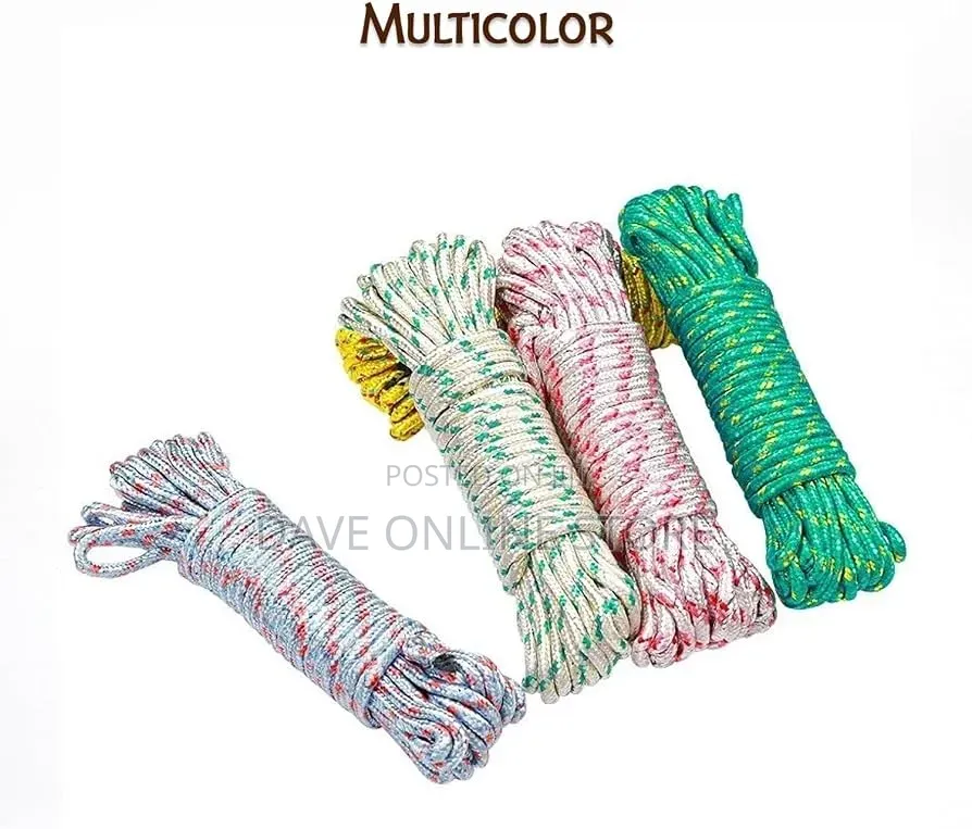 10 Meter Laundry Drying Clothesline Rope Portable Travel Nylon Cord