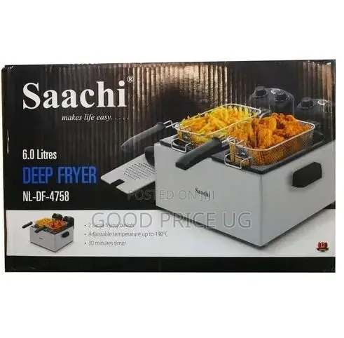 Saachi 6.0 Litres Double Deep Fryer (Model Nl-Df-
