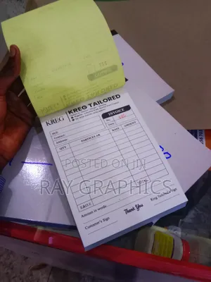 Receipt Book, Cash Sale, Invoices