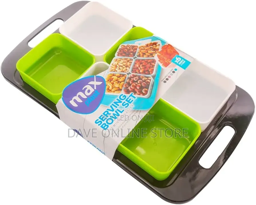 6 PCS Bowl Plastic Easy to Use Serving Tray