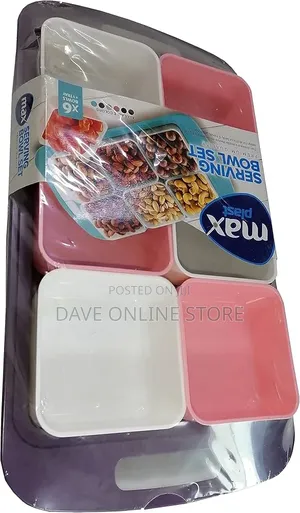 6 PCS Bowl Plastic Easy to Use Serving Tray