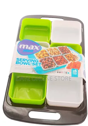 6 PCS Bowl Plastic Easy to Use Serving Tray