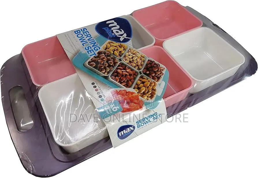 6 PCS Bowl Plastic Easy to Use Serving Tray