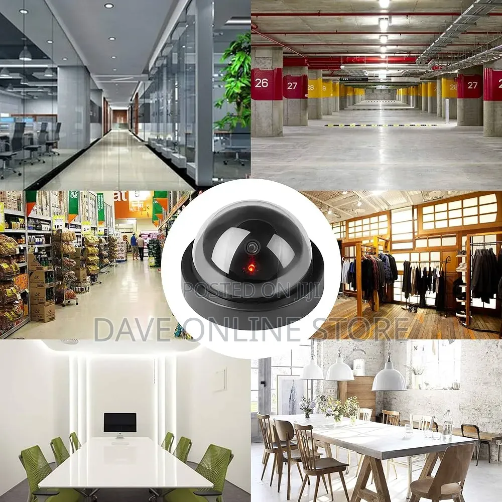 Dome Dummy Fake Security CCTV Solar Power Camera With Led Light