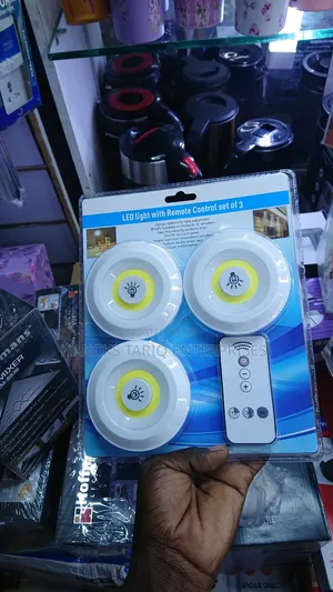 Wireless Led Lights With Remote Control (Set of 3)