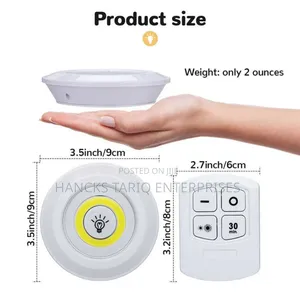 Wireless Led Lights With Remote Control (Set of 3)
