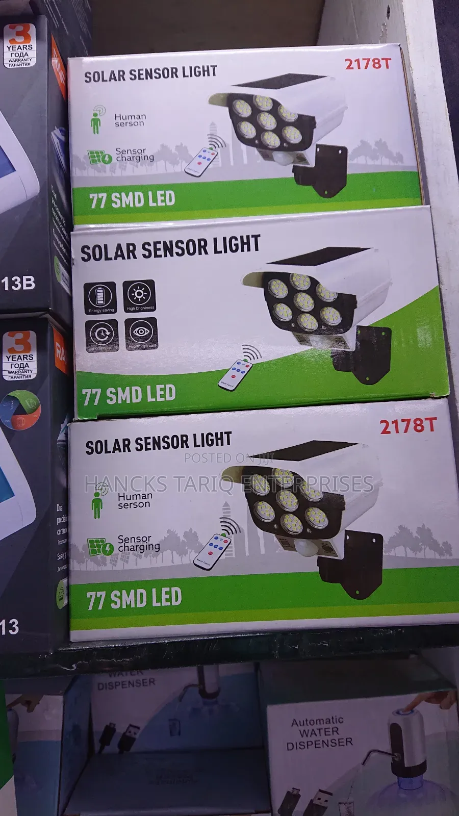 Jd-2178t Solar Sensor Security Light