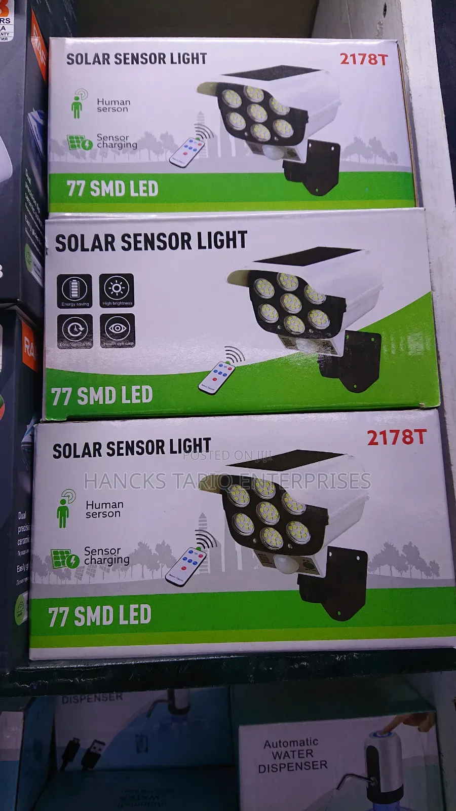 Jd-2178t Solar Sensor Security Light
