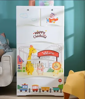 Cartoon Kid's Wardrobe Plastic