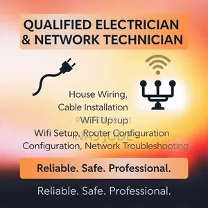Electrician and Network Technician for Wifi and Billing Systems.