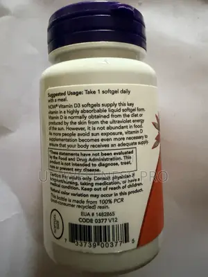 Now Foods Vitamin D3 2000 Iu, High Potency 240 Softgels