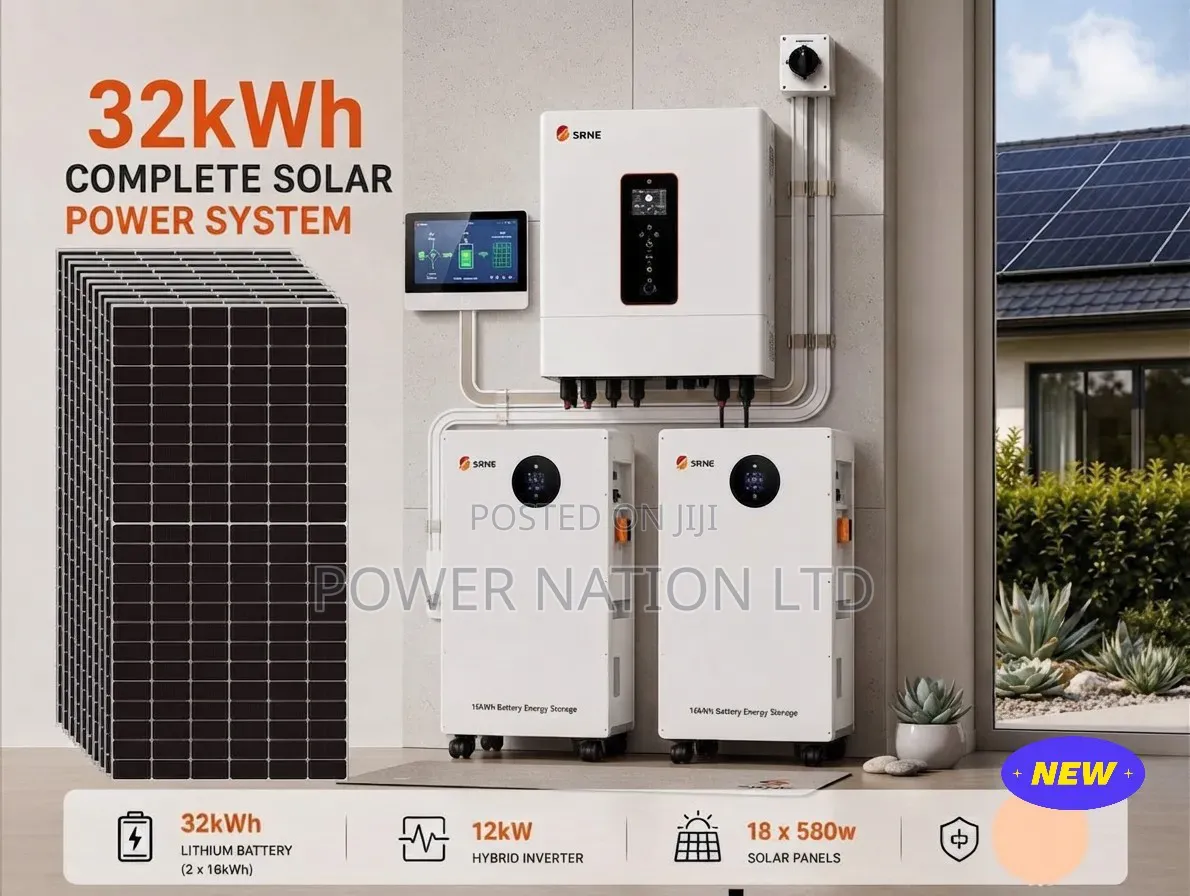 32kwh 48v Lithium/Hybrid Solar Complete Set