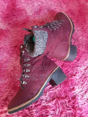 Heeled Hiking-Style Ankle Boots