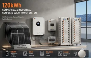 120kwh Lithium/Hybrid Commercial Industrial Complete Solar System