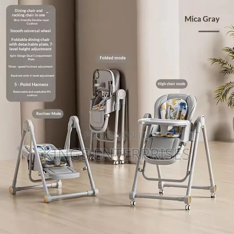 Foldable Multifunctional Dining Baby Chair and Sleeping Swing