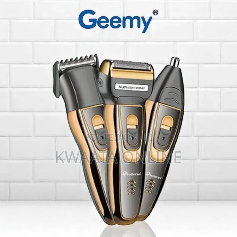 Geemy Premium 3-in-1 Rechargeable Trimmer Hair, Beard Nose
