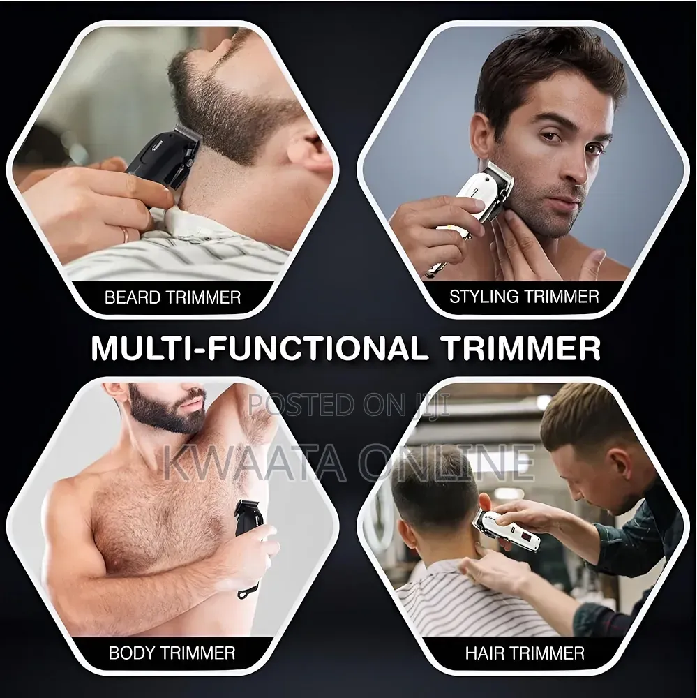 Geemy Rechargeable Cordless Clipper Shaver Machine Multi Cut