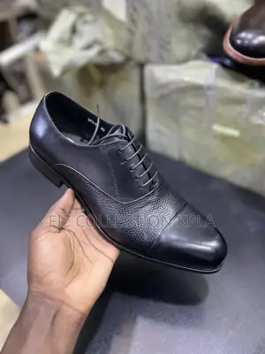 Renato Castello Black Leather Formal Office Shoes