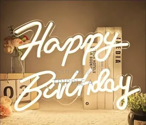 Happy Birthday Acrylic Led Party Neon Sign