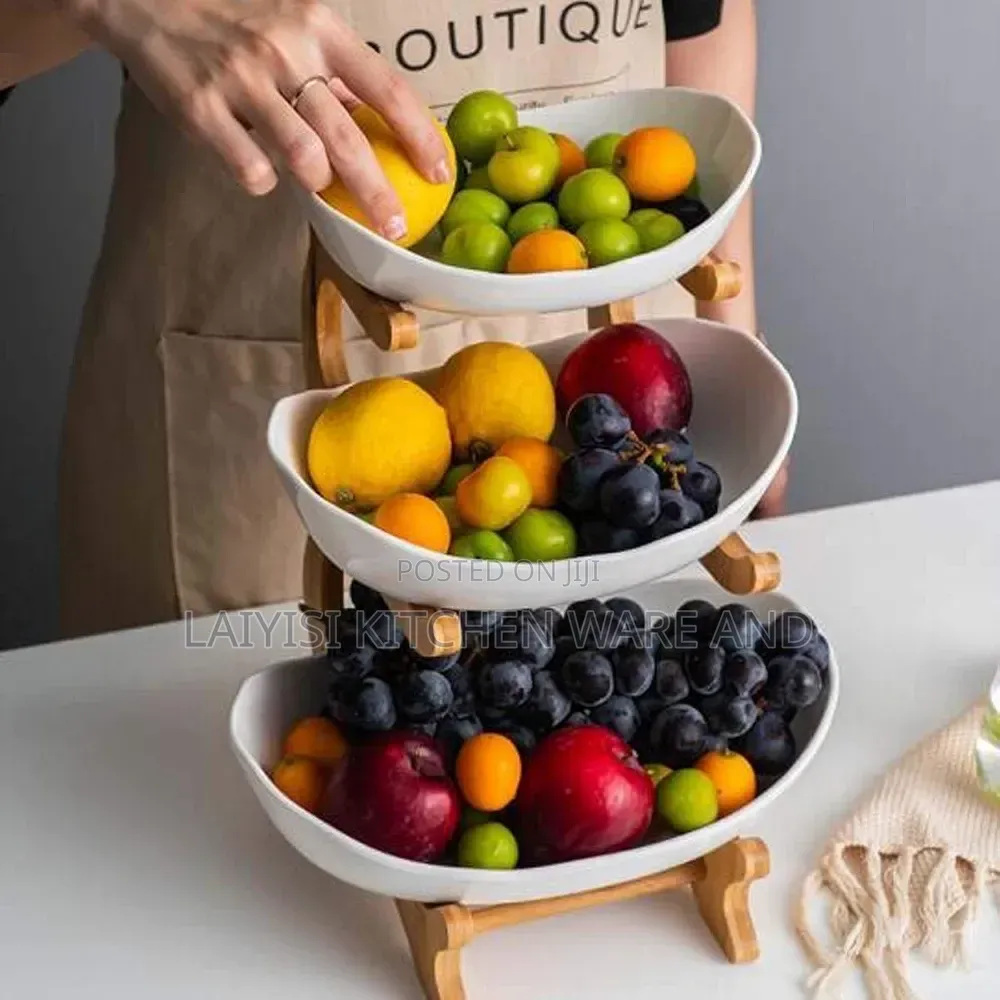 3-Layer Modern Serving Bowls With Stand Elegant Snack, Dessert Display