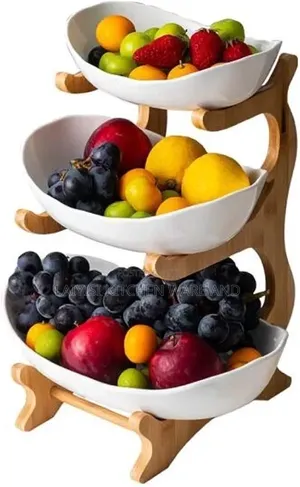 3-Layer Modern Serving Bowls With Stand Elegant Snack, Dessert Display
