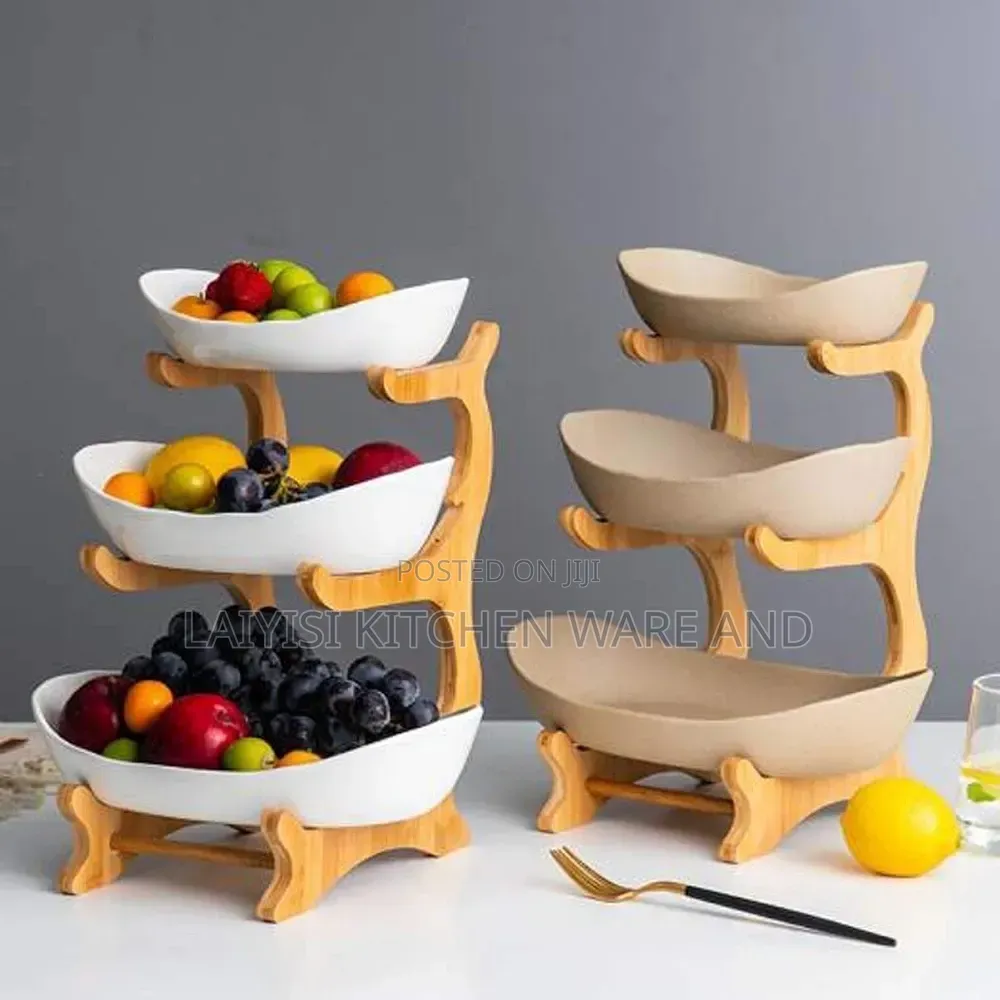 3-Layer Modern Serving Bowls With Stand Elegant Snack, Dessert Display