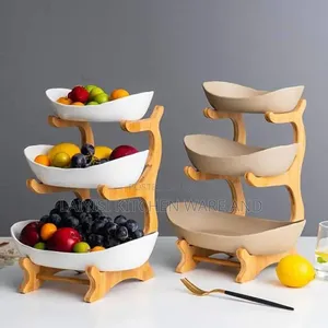 3-Layer Modern Serving Bowls With Stand Elegant Snack, Dessert Display