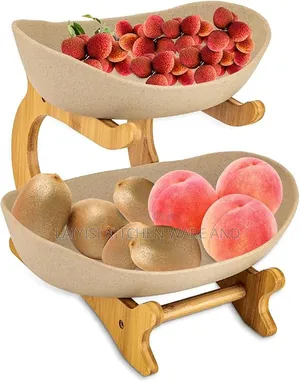 2layer Modern Serving Bowls With Stand Elegant Fruit Dessert Display