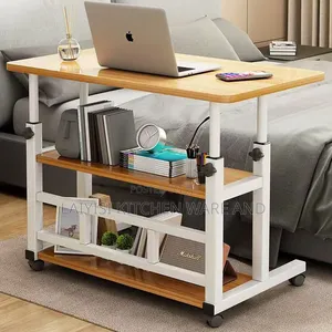 Adjustable Double Pipe Laptop Table – Multi-Purpose Study Bed Desk